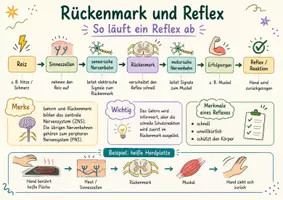 Vorschau - Arbeitsblätter - Wanyvo´s Lernspuren Rückenmark und Reflexe - Seite 1