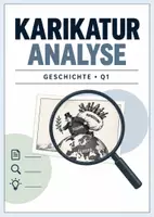 Vorschau - Arbeitsblätter - Karikaturanalyse Merkmale - Deckblatt
