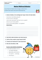 Vorschau - Arbeitsblätter - Ferienbericht - Schreibanlass nach den Weihnachtsferien - Seite 1