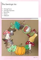 Vorschau - Mal- und Bastelvorlagen - Kunst Herbst Klasse 3 – Herbstkranz basteln - Seite 2