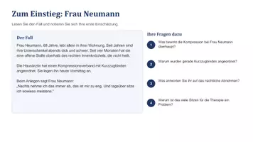 Vorschau - Präsentationen/Tafelbilder - Kompressionstherapie Pflege Ausbildung - Seite 1