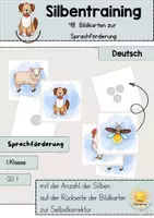 Vorschau - Spiele - Silbentraining – 48 Bildkarten zur Sprachförderung - Deckblatt