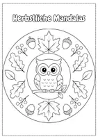 Vorschau - Arbeitsblätter - Herbstliche Mandalas – zum Ausmalen und Gestalten - Seite 3