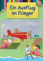 Vorschau - Mal- und Bastelvorlagen - Kunst Grundschule, Ein Ausflug mit dem Flieger - Deckblatt