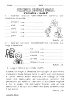 anteprima - Compiti in classe/Test - Verifica di fine I quadrimestre - Classe 3a - Pagina 1