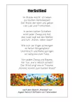 Vorschau - Arbeitsblätter - Materialpaket: Gedichtvortrag ("Herbstlied" + Bewertungsbogen) - Seite 2