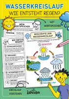 Vorschau - Arbeitsblätter - Wasserkreislauf 💧🌧️ Wie entsteht Regen? Wetter verstehen! - Deckblatt