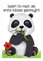 Vorschau - Mal- und Bastelvorlagen - Abschiedsgrüsse Pandaklasse 1. Klasse - Seite 1