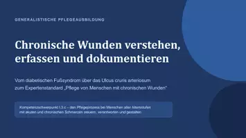 Vorschau - Arbeitsblätter - Einstieg Chronische Wunden Expertenstandard Pflege - Deckblatt
