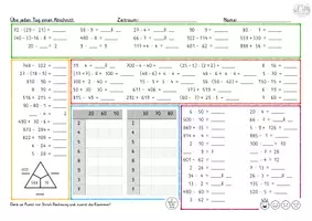 Vorschau - Arbeitsblätter - Mathe Wochenaufgaben Klasse 3 & 4 (mit Lösungen) - Seite 2
