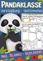 Vorschau - Arbeitsblätter - Unsere Klasse vorstellen in der Pandaklasse I kreatives Schreiben - Deckblatt