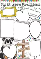 Vorschau - Arbeitsblätter - Unsere Klasse vorstellen in der Pandaklasse I kreatives Schreiben - Seite 1