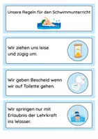 Vorschau - Merkblätter - Regeln für den Schwimmunterricht - Deckblatt