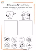 Vorschau - Mal- und Bastelvorlagen - Gesunde Zähne – Spielerisches Lernpaket für Kinder - Deckblatt