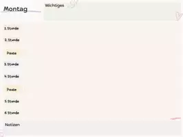 Vorschau - Anderer Materialtyp - Schuljahres Tagesplaner für 39 Schulwochen - Seite 1