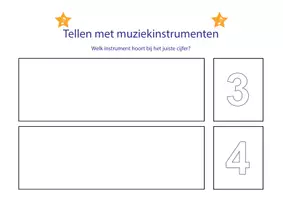 Voorbeeld - Leer tellen met muziek instrumenten - Pagina 2