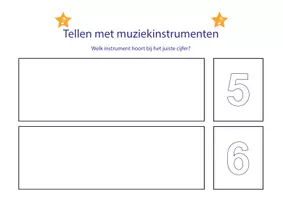 Voorbeeld - Leer tellen met muziek instrumenten - Pagina 3