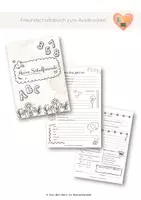 Vorschau - Anderer Materialtyp - Freundschaftsbuch - Deckblatt
