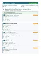 Vorschau - Arbeitsblätter - Quadratische Gleichungen Mathe 9 Realschule - Seite 1