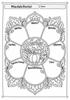 Vorschau - Arbeitsblätter - Kreativkiste - Herbst-Mandalas | 3 Arbeitsblätter zum Gestalten, Ausmalen & Lernen - Seite 2