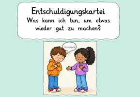 Vorschau - Merkblätter - Entschuldigungskartei – Sich entschuldigen & Wiedergutmachung | Soziales Lernen Grundschule - Seite 3
