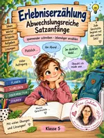 Vorschau - Arbeitsblätter - Abwechslungsreiche Satzanfänge - Deckblatt