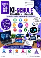 Vorschau - Stundenentwürfe - KI-Schule Die kleine KI-Challenge FREEBIE Jg. 6-10 - Deckblatt