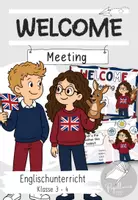 Vorschau - Aufgabenkarten - Welcome Meeting: Moderationskarten Englisch - Deckblatt