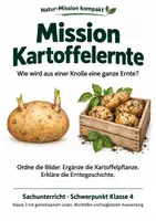 Vorschau - Arbeitsblätter - Kartoffel – Mission Kartoffelernte | Sachunterricht Klasse 4 - Deckblatt