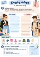 Vorschau - Arbeitsblätter - Shopping Dialogue – Englisch Partnerarbeit - Seite 2