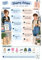 Vorschau - Arbeitsblätter - Shopping Dialogue – Englisch Partnerarbeit - Seite 3