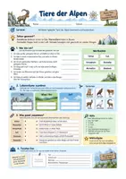 Vorschau - Stundenentwürfe - Die Alpen – Arbeitsmaterial Sachunterricht Klasse 3/4 | Arbeitsblätter - Seite 1