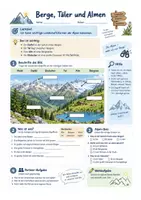 Vorschau - Stundenentwürfe - Die Alpen – Arbeitsmaterial Sachunterricht Klasse 3/4 | Arbeitsblätter - Seite 2
