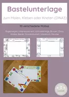 Vorschau - Mal- und Bastelvorlagen - Malunterlage/Bastelunterlage für den Kunstunterricht (Kl.1-4) - Deckblatt