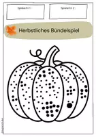 Vorschau - Arbeitsblätter - Herbstliches Würfelspiel - Mengen bündeln - Seite 3