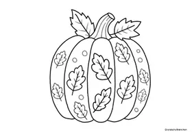 Vorschau - Mal- und Bastelvorlagen - Herbstliche Kürbisse Ausmalbilder - Seite 3