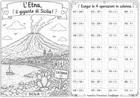 anteprima - Esercizi - Operazioni in colonna - Etna - Pagina di copertina