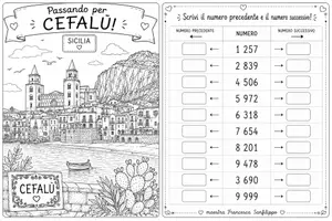 anteprima - Esercizi - Numero precedente e successivo - Cefalù - Pagina di copertina