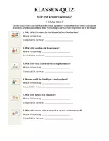 Vorschau - Arbeitsblätter - Klassenquiz Mittelstufe Erster Schultag Kennenlernen - Seite 3