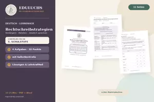 Vorschau - Arbeitsblätter - Rechtschreibstrategien – Verlängern, Ableiten & deutlich sprechen | Deutsch 5 - Deckblatt