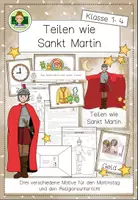 Vorschau - Arbeitsblätter - Teilen wie Sankt Martin (Religion Grundschule Nächstenliebe Klasse 1-4) - Seite 1