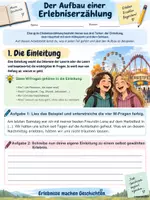 Vorschau - Arbeitsblätter - Aufbau der Erlebniserzählung - Seite 1