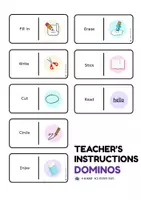 Aperçu - Jeux - KIT DE RENTRÉE Classroom English & Teacher's Instructions (Fiches + 2 Jeux de Dominos) - Page 3