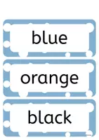 Vorschau - Bildkarten - FARBEN- Wörterkarten/Flashcards - Seite 1