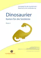 Vorschau - Stundenentwürfe - Leseverständnis Klasse 2 - Dinosaurier - Setzleiste - Deckblatt