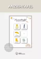 Vorschau - Fördermaterial/Inklusion - Anziehtafel Montessori | Bildkarten Kleidung Wetter | Organisation Material Erzieher | Vorschule - Deckblatt