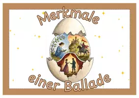 Vorschau - Poster - Ballade/Balladenmerkmale – Tafelmaterial für den Deutschunterricht - Seite 1