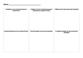 Vorschau - Arbeitsblätter - Paket Classroom Management - Klassenraum gestalten - Schulstart - Sekundarstufe - Mittelschule - Seite 1