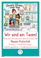 Vorschau - Arbeitsblätter - Wir sind ein Team. Neue Autorität Grundschule Klassenführung Klassengemeinschaft Selbstregulation Wiedergutmachung - Deckblatt