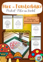 Vorschau - Arbeitsblätter - Pilze Prickeln im Herbst - 1. bis 4. Klasse - Deckblatt